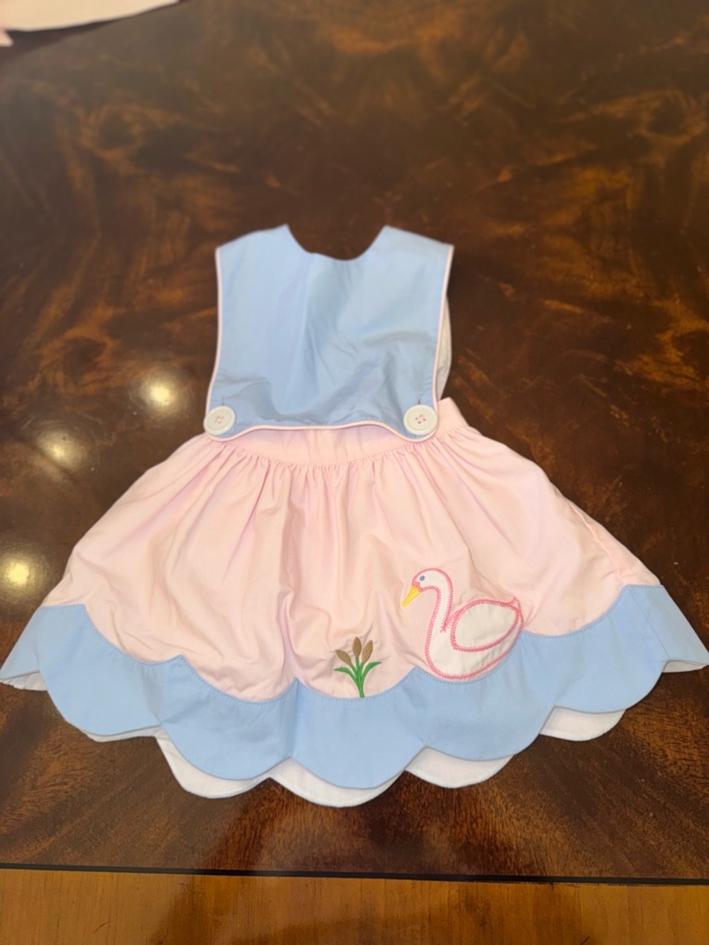 The Beaufort bonnet company swan dress 6-12 months